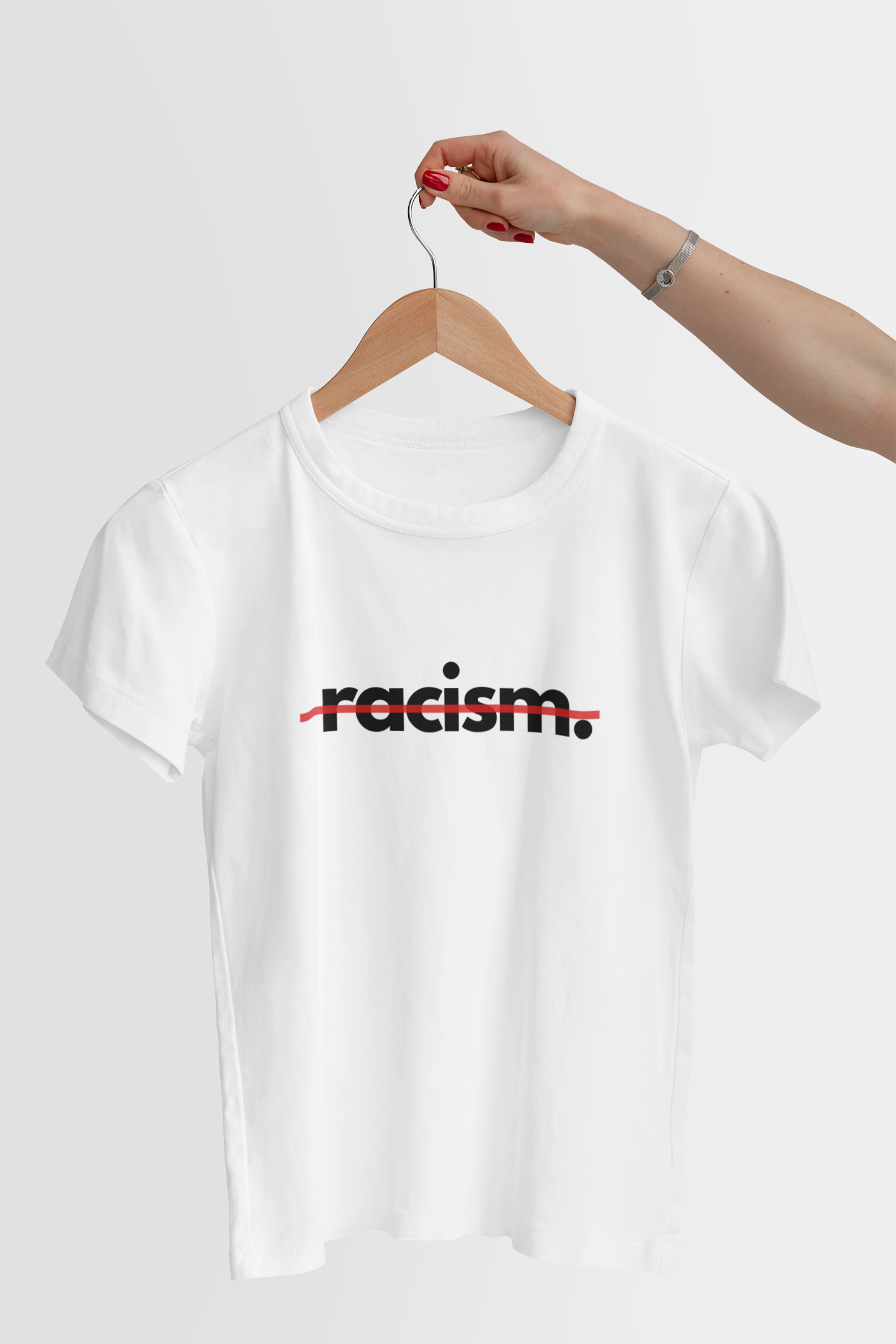 Knock out Racism with RiSE T-shirt for Women