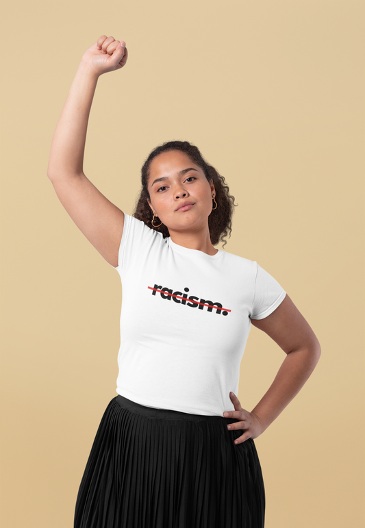 Knock out Racism with RiSE T-shirt for Women